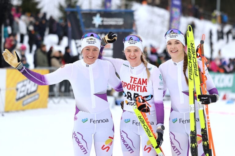 Vuokatti Ski Team Kainuu voittoon naisten viestissä Kuopion Suomen cupissa