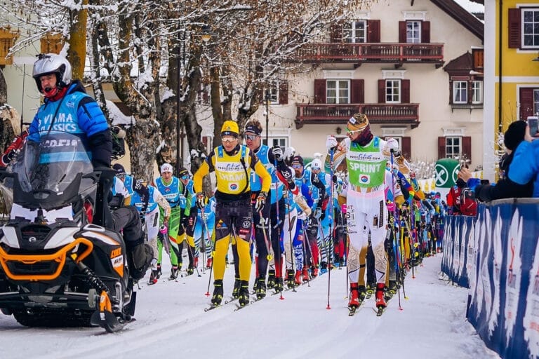 Johannes Eklöf ja Ida Dahl Visma Ski Classics -sarjan ylämäkikilpailun voittoihin