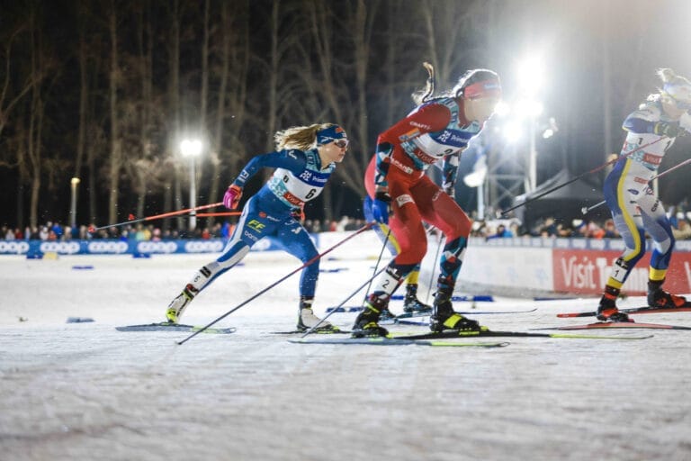 Johan keveni maastohiihtäjien huoltorekka