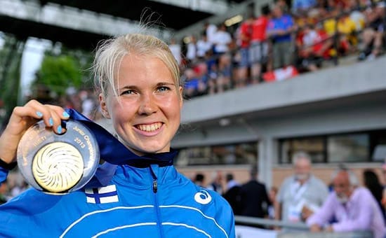 Oona Kettunen loistavissa tunnelmissa EM-kisojen menestyksen johdosta