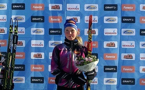 Oona Kettunen vaihtoi sukset sujuvasti lenkkareihin