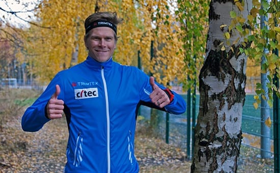 Matias Strandvallin kanssa lenkillä
