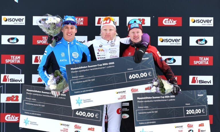 Suomen Cupin avausviikonloppu nosti nuoria hiihtäjiä palkintopallille