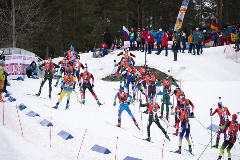 Ampumahiihdon MM-kisat: miesten yhteislähtö tänään kello 17.05