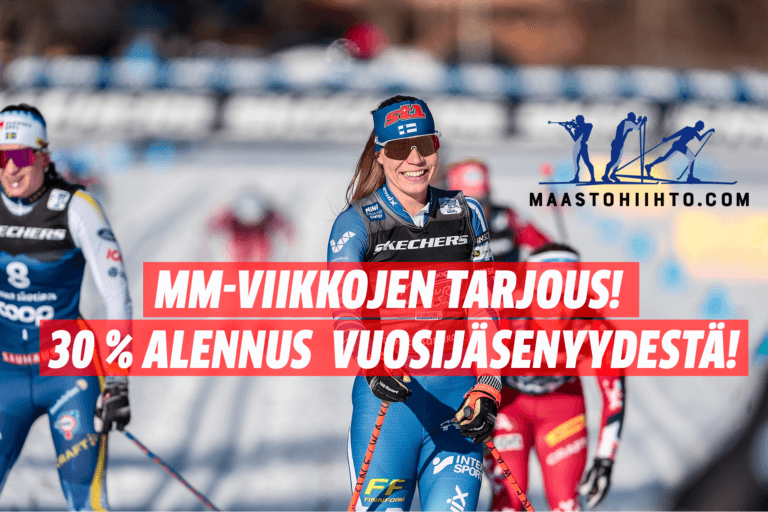 Hyödynnä tarjous! – Maastohiihto.comin vuosijäsenyys nyt – 30 % alennuksella
